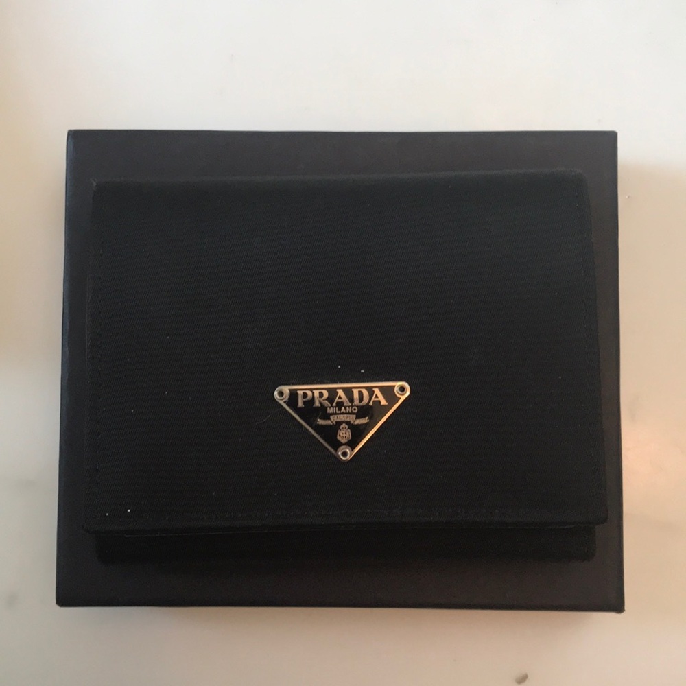 Small black Prada wallet